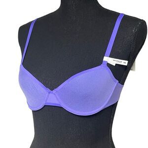 Aerie Smoothez Dark Periwinkle Purple Balconette Bra